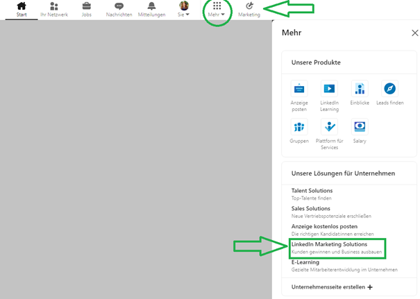 Anleitung Kampagnenerstellung LinkedIn